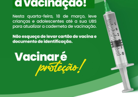 Prefeitura de Bom Conselho realiza ação para atualização da caderneta de vacinação nesta quarta feira.
